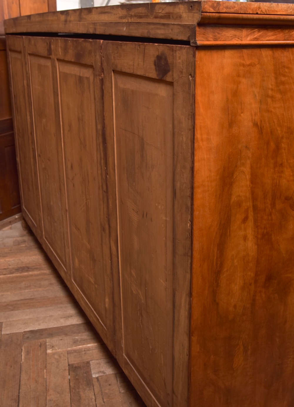 Victorian Walnut Linen Press View XXIX