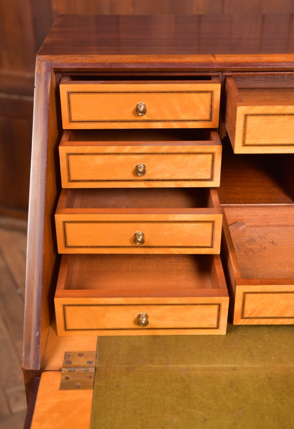 Edwardian Mahogany Bureau View VIII