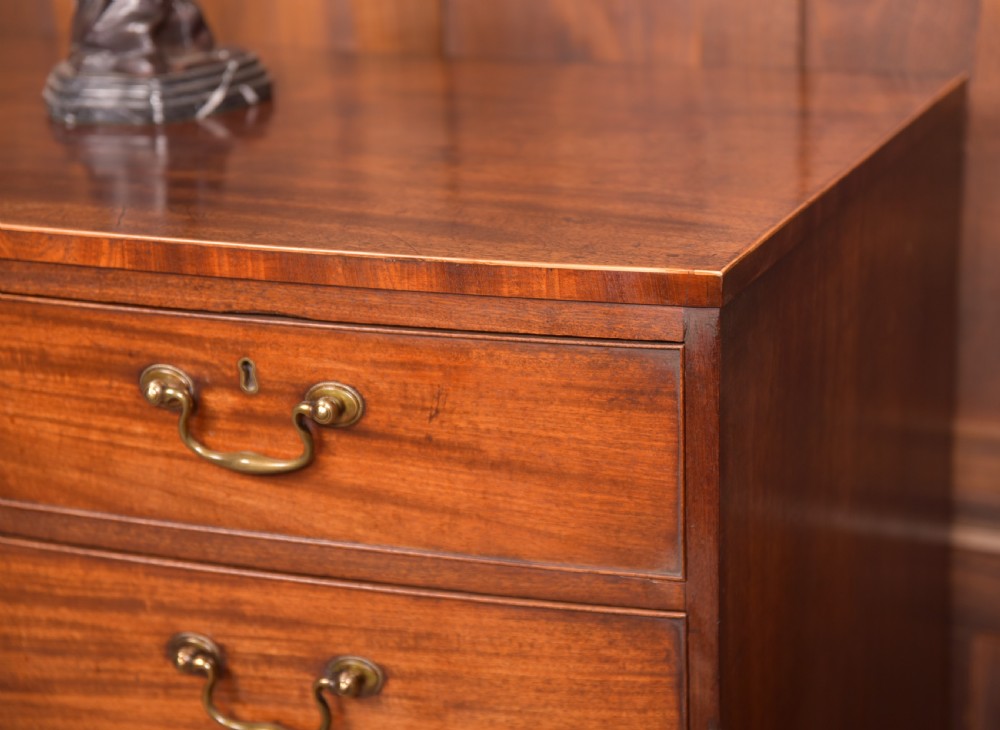Georgian Mahogany Bowfront Chest of Drawers View IV