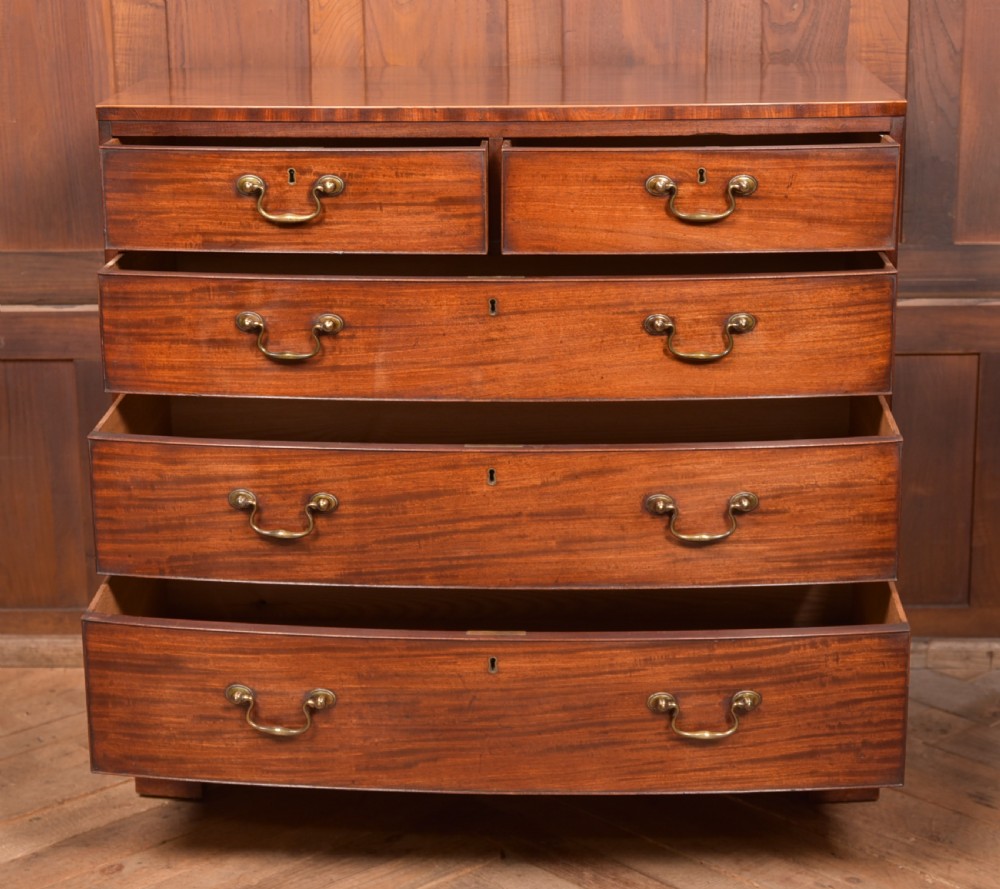 Georgian Mahogany Bowfront Chest of Drawers View VI