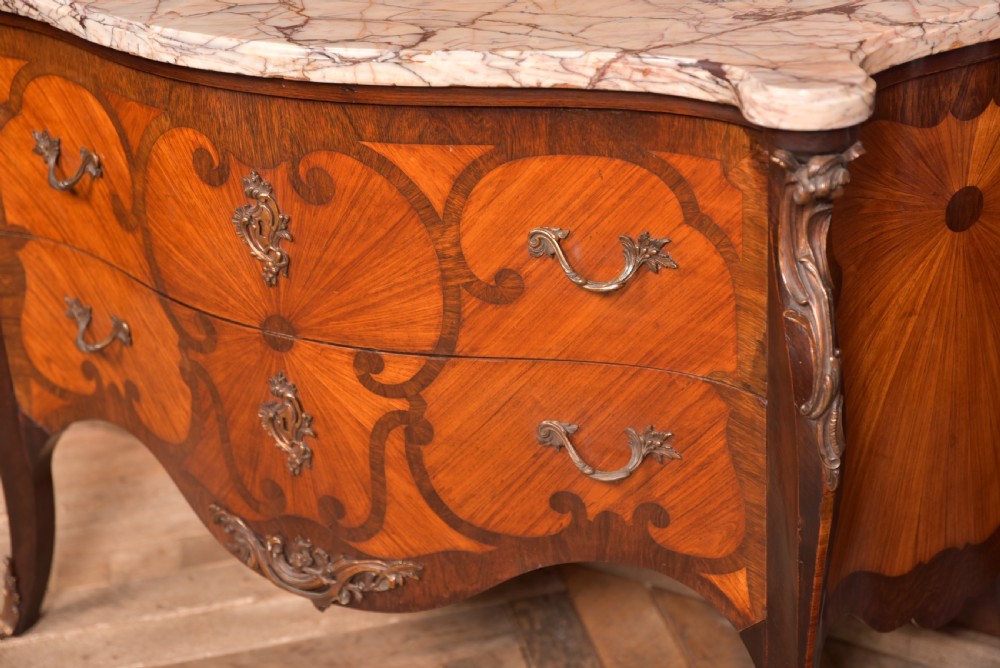 French Marble Top Chest of Drawers View II