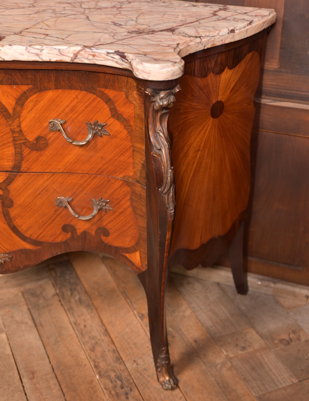 French Marble Top Chest of Drawers View III