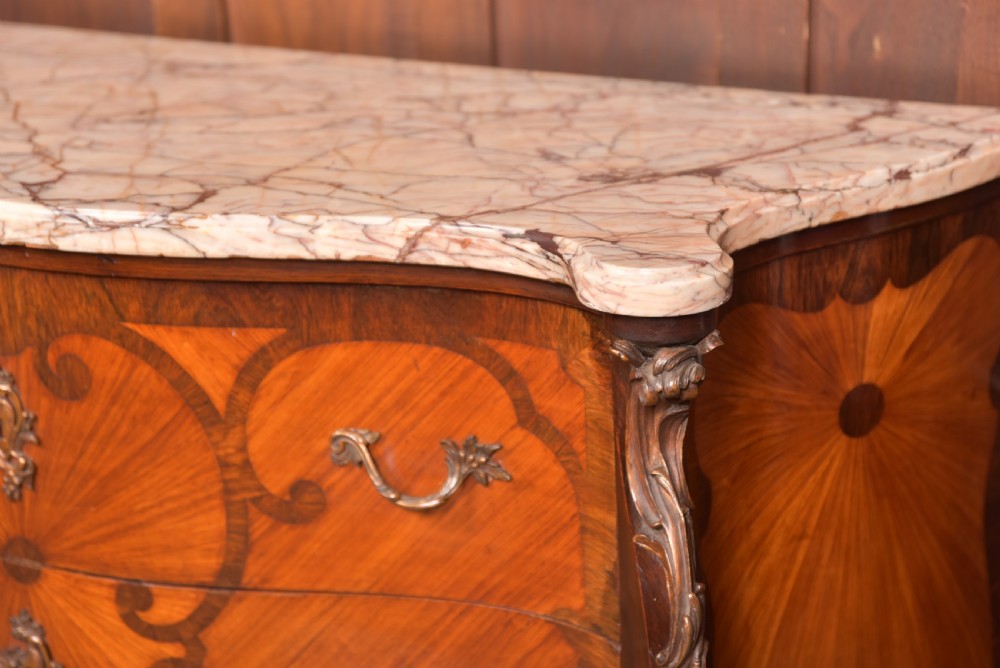 French Marble Top Chest of Drawers View IV