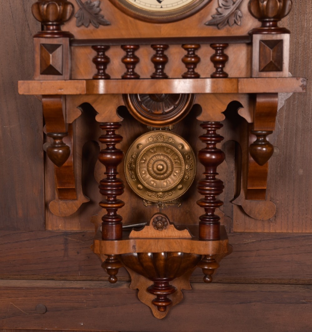 Edwardian German Wall Clock View IV