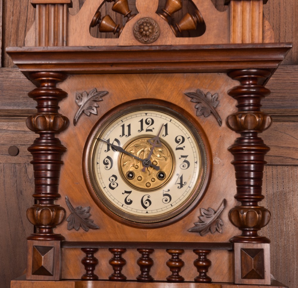 Edwardian German Wall Clock View V