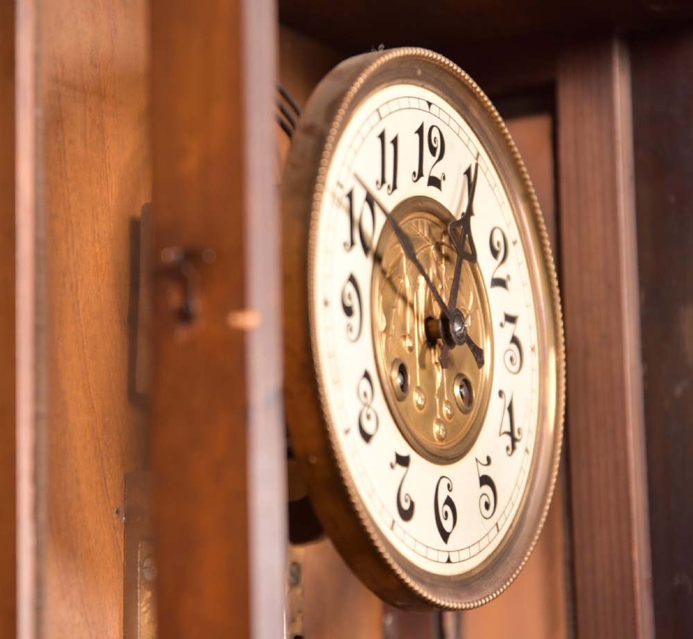 Edwardian German Wall Clock View X