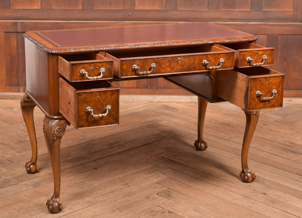 Edwardian Burr Walnut writing desk View X
