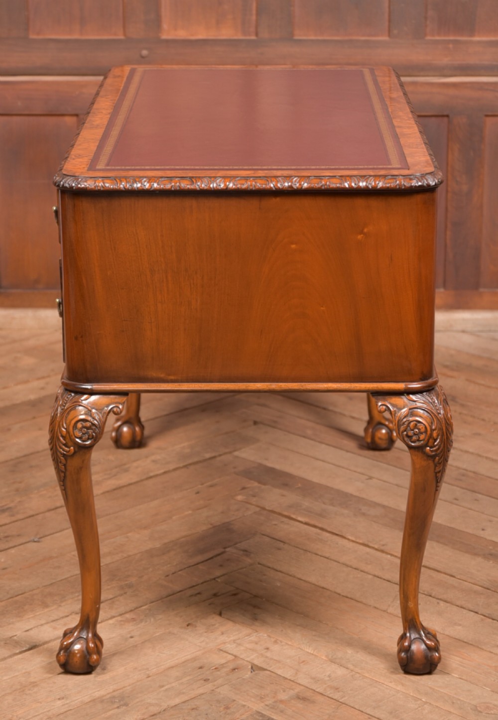 Edwardian Burr Walnut writing desk View XIX