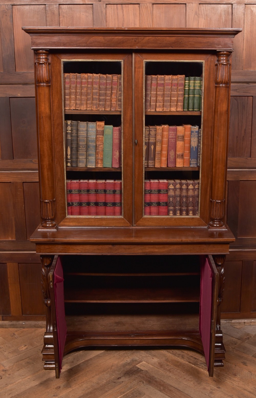 Mahogany Bookcase View IX