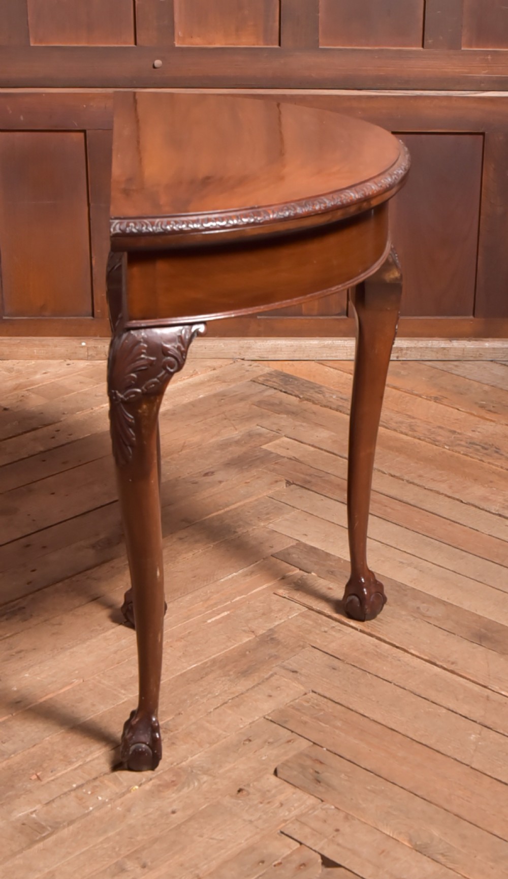 Victorian Mahogany Demi Lune Card Table View III