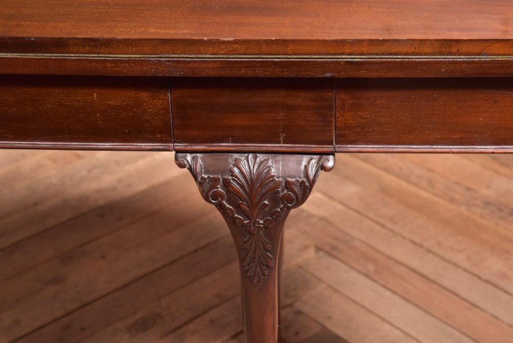 Victorian Mahogany Demi Lune Card Table View VIII
