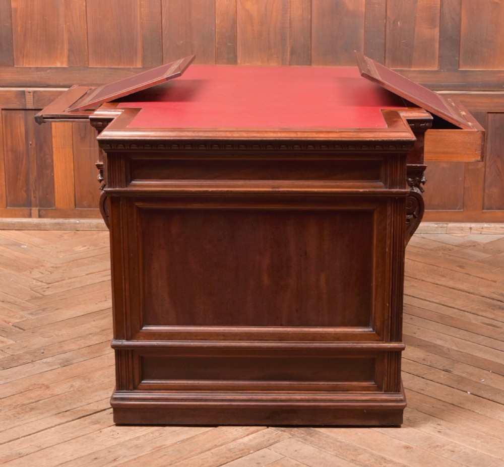 Edwardian Mahogany Partners Desk View XXII