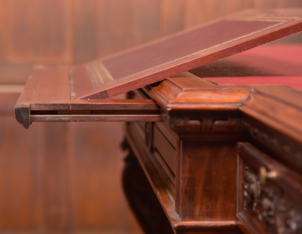 Edwardian Mahogany Partners Desk View XXV