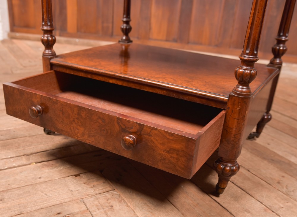 Victorian Walnut Whatnot View XIII