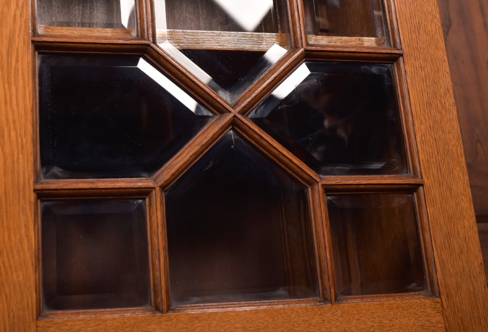 Edwardian Oak Bureau Bookcase View XVI