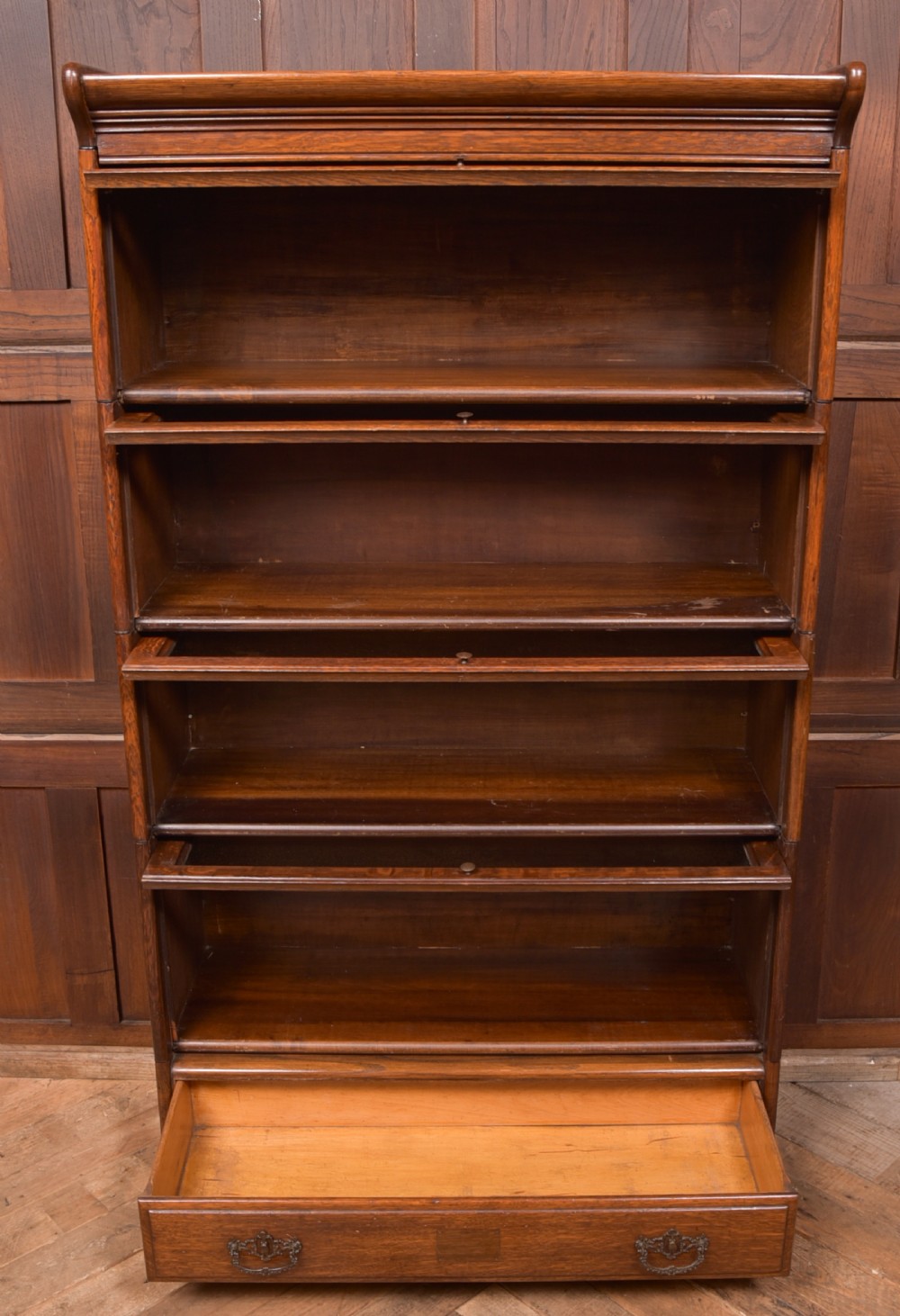 Edwardian 4 Sectional Bookcase View XI