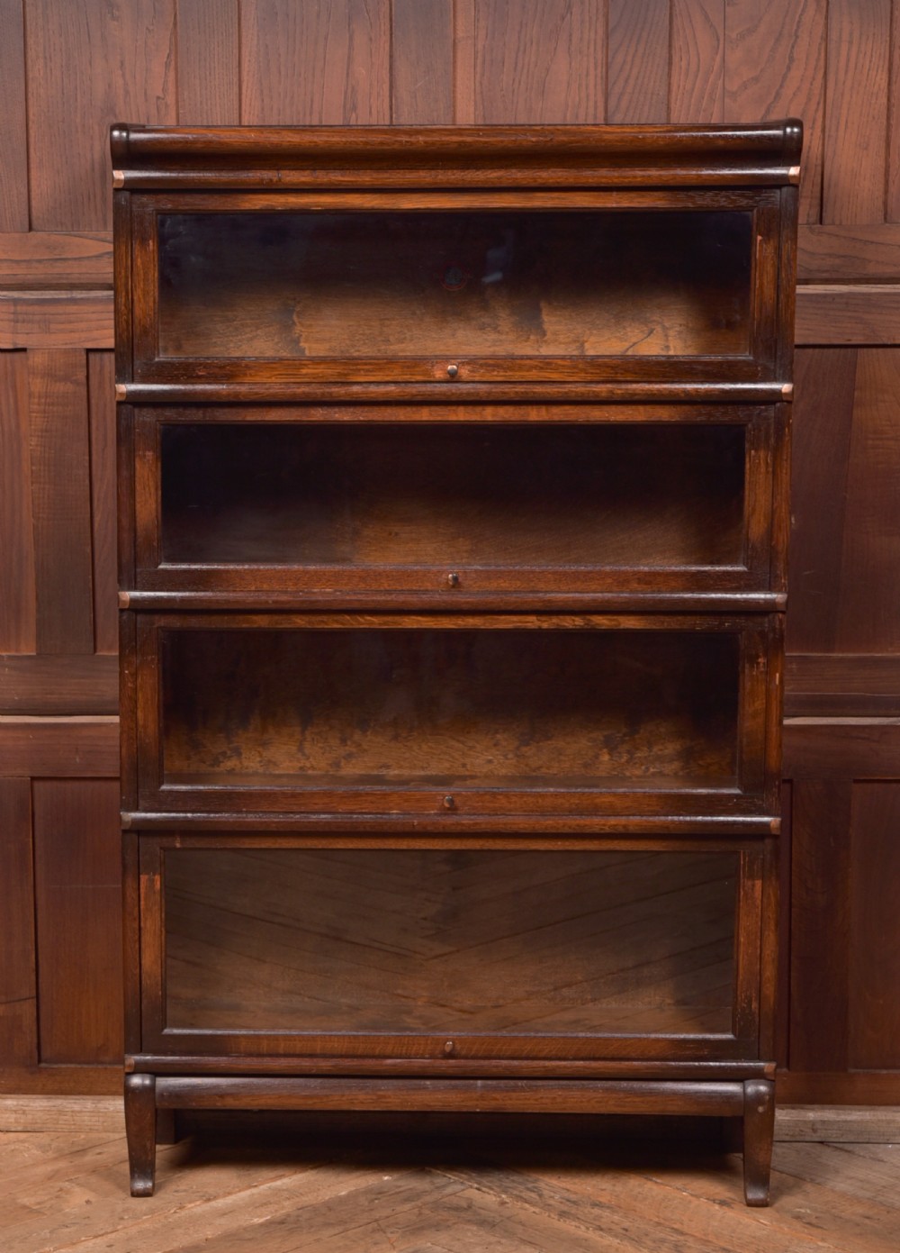 Globe Wernicke Oak Sectional Bookcase View II