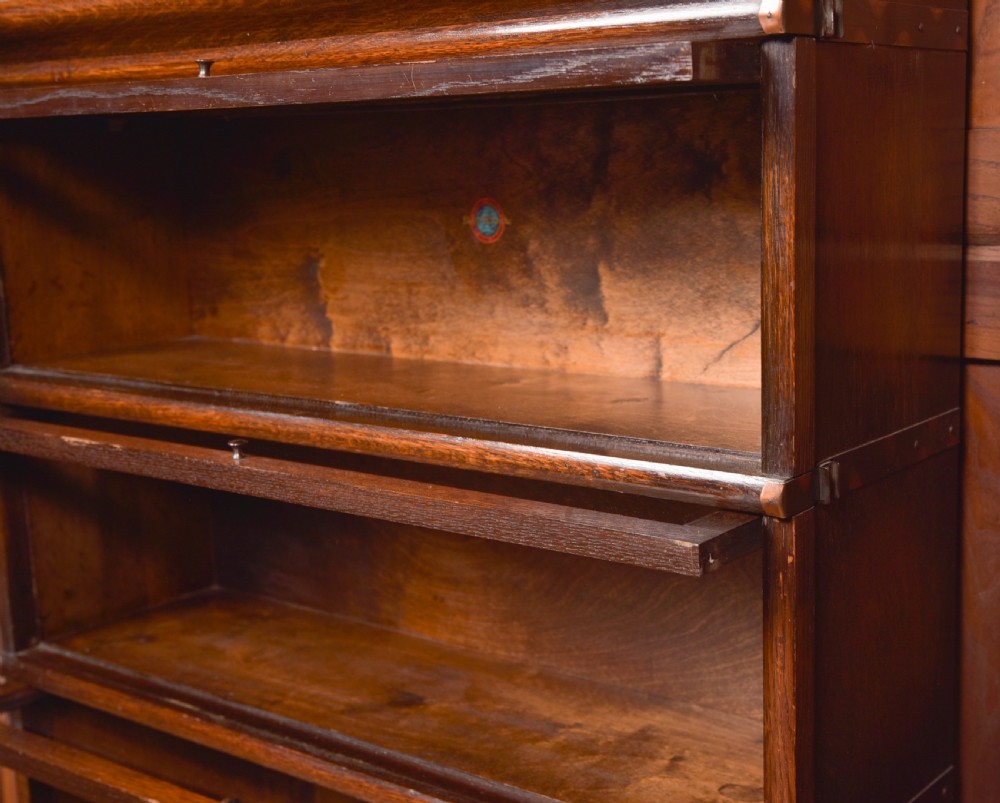 Globe Wernicke Oak Sectional Bookcase View IV