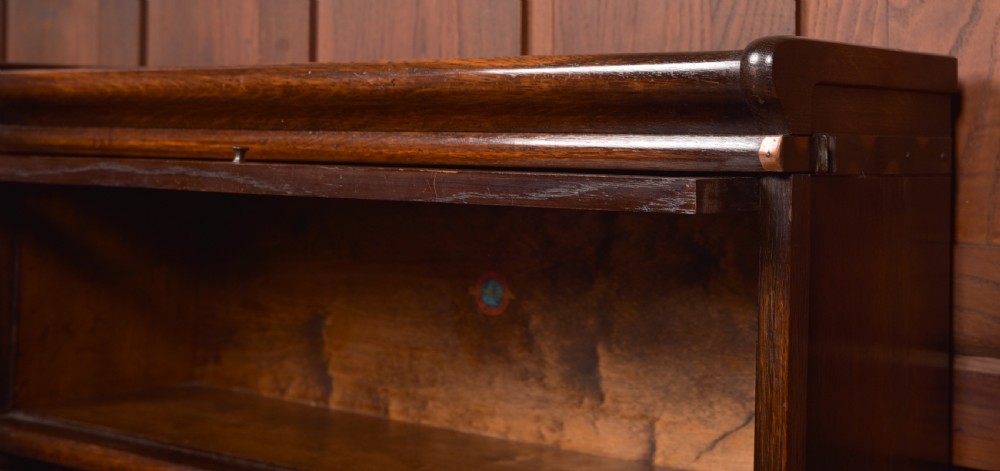 Globe Wernicke Oak Sectional Bookcase View V