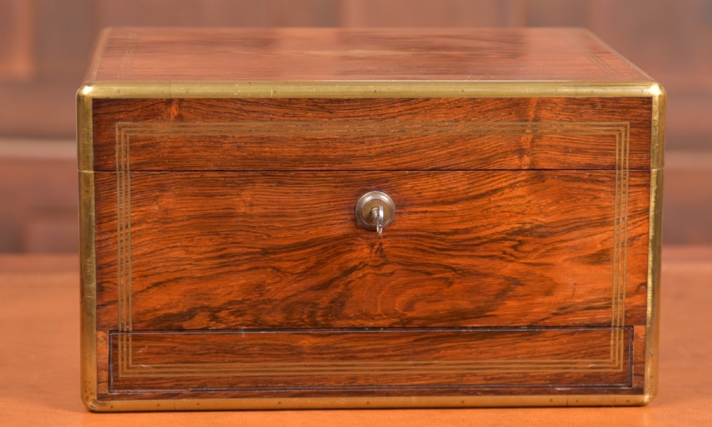 Victorian Rosewood Dressing Table Box