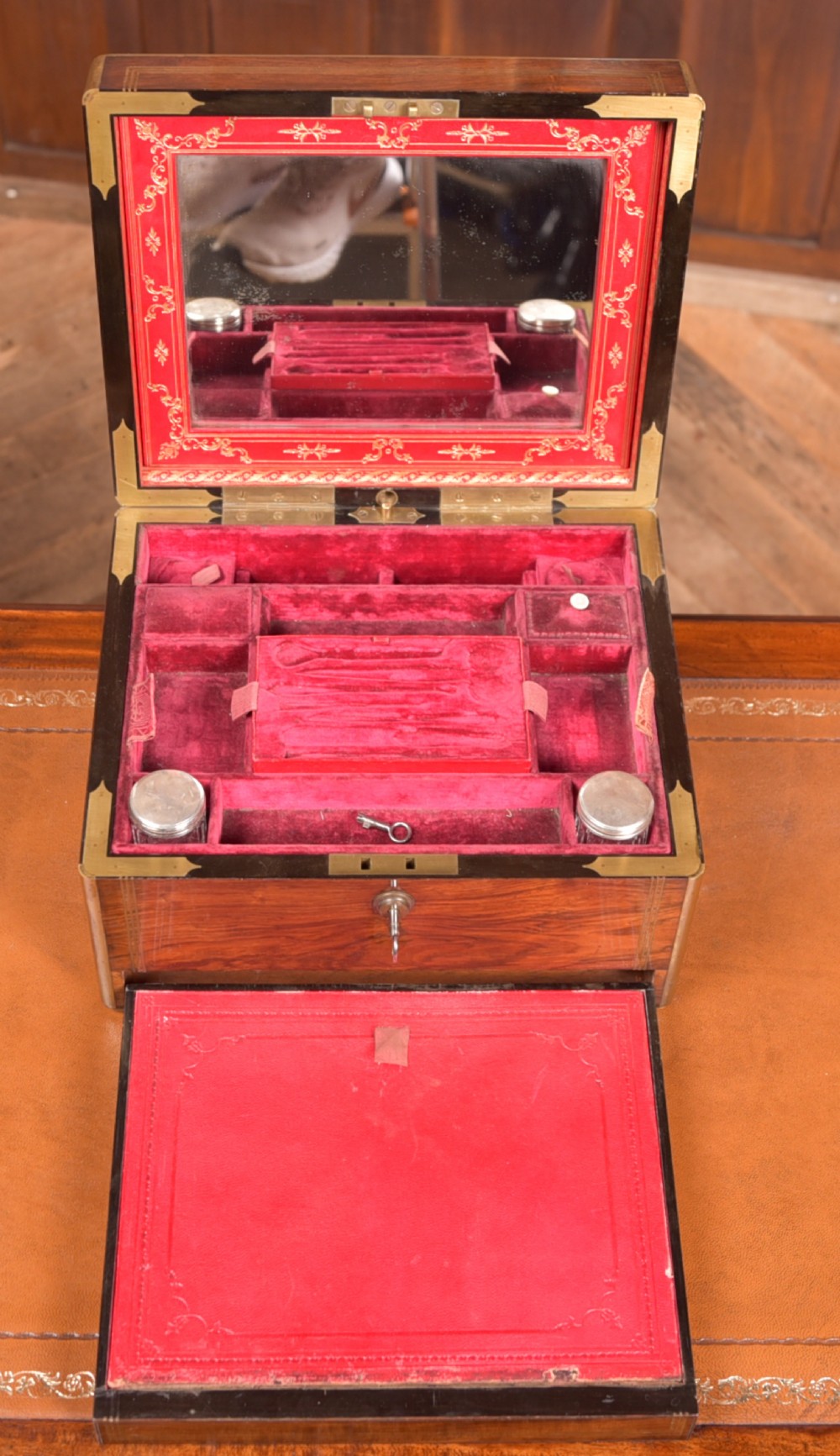 Victorian Rosewood Dressing Table Box View IV