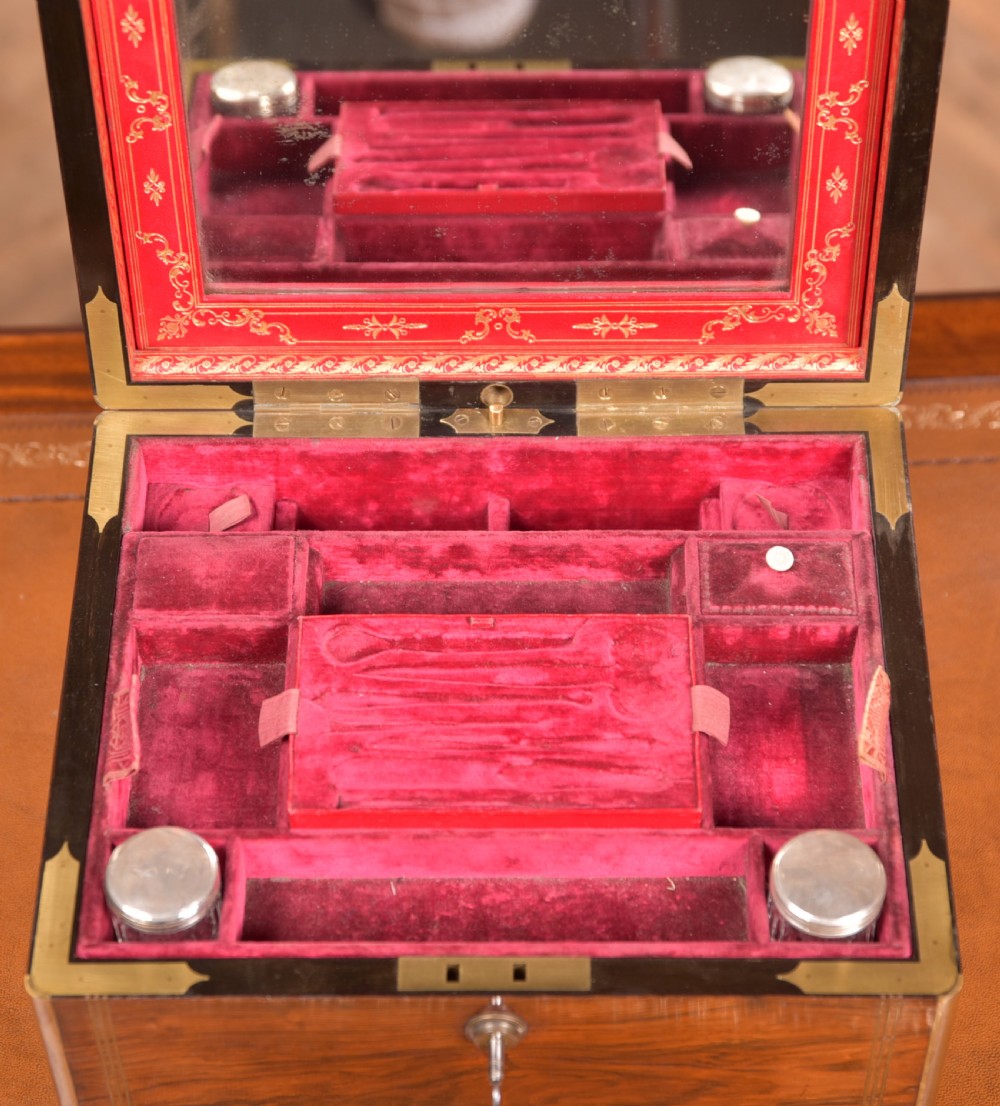 Victorian Rosewood Dressing Table Box View VI