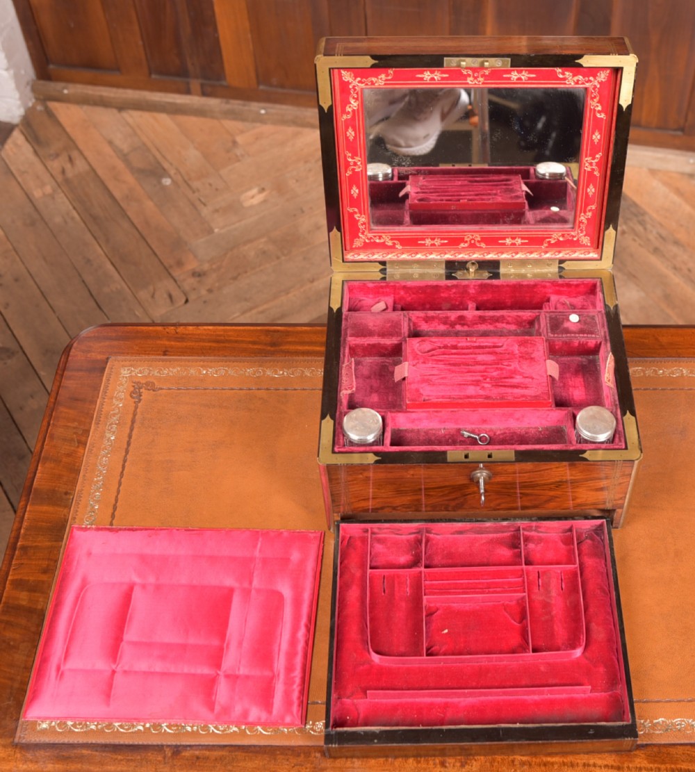 Victorian Rosewood Dressing Table Box View VIII