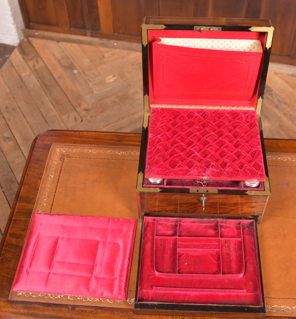 Victorian Rosewood Dressing Table Box View IX