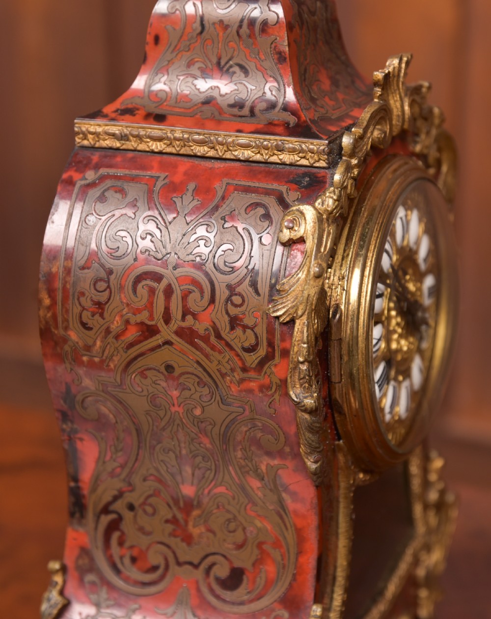 French Boulle Work Clock View X