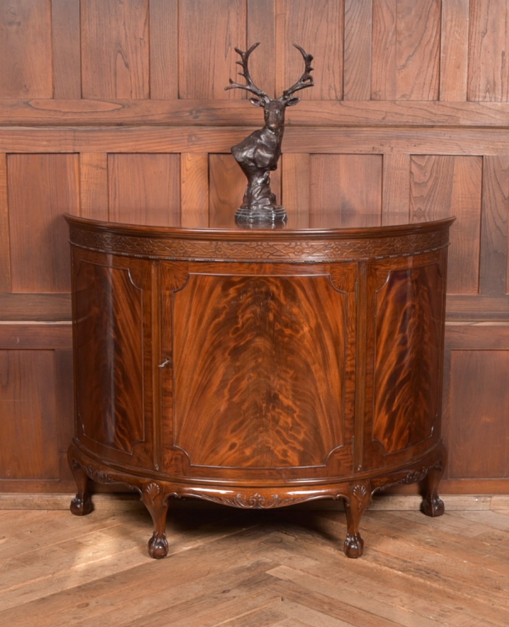 Mahogany Demi Lune Cabinet