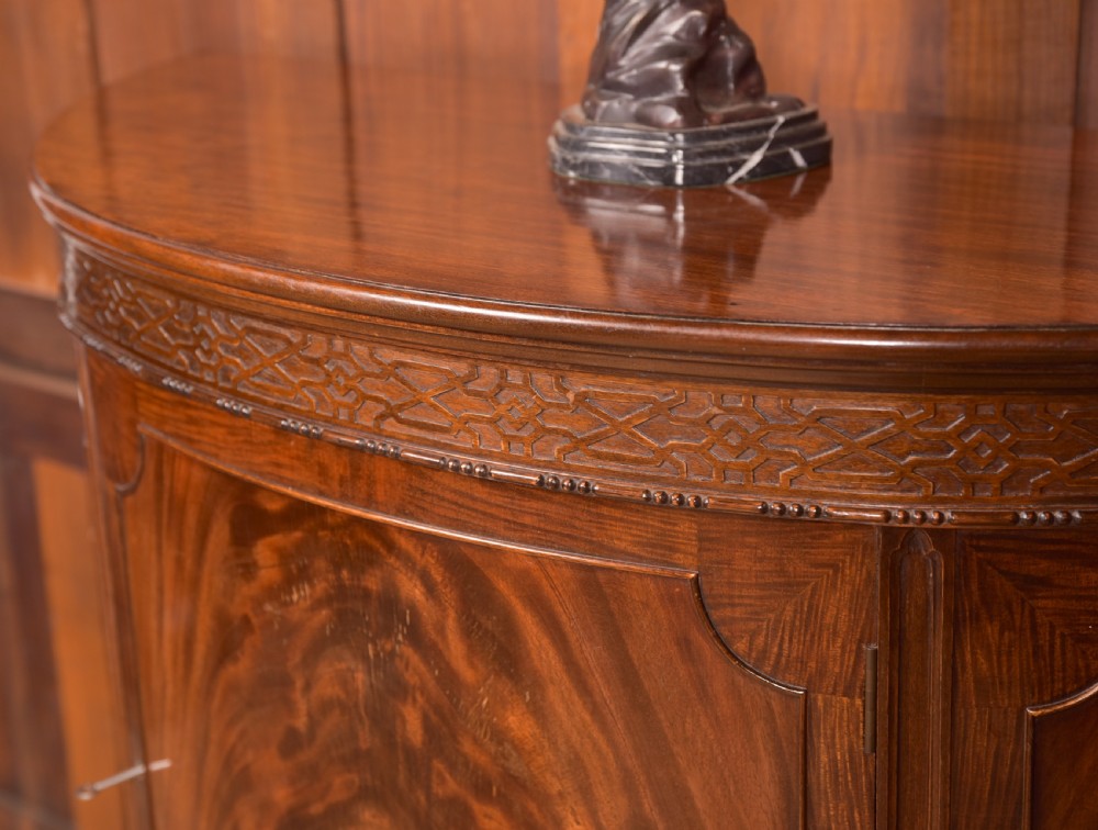 Mahogany Demi Lune Cabinet View II
