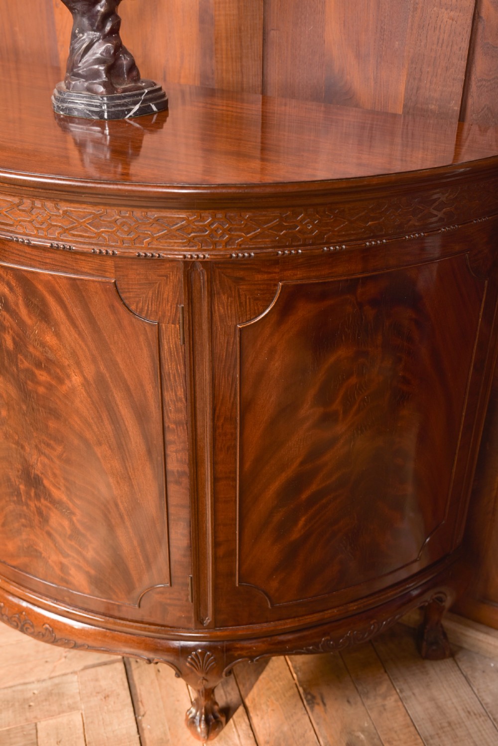 Mahogany Demi Lune Cabinet View III
