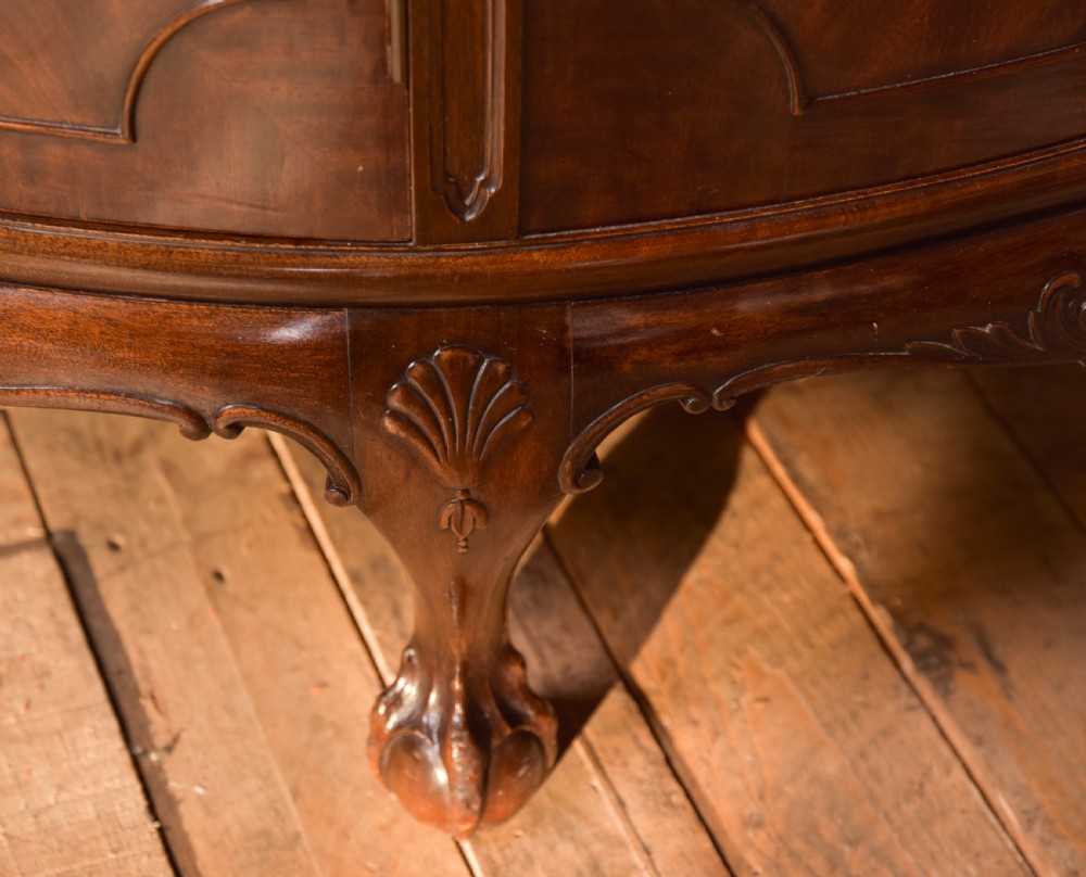 Mahogany Demi Lune Cabinet View V