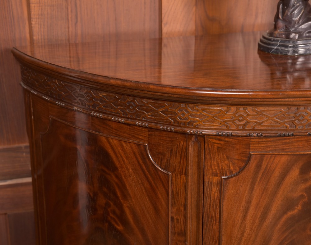 Mahogany Demi Lune Cabinet View VI