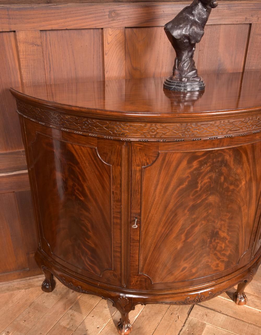 Mahogany Demi Lune Cabinet View VII