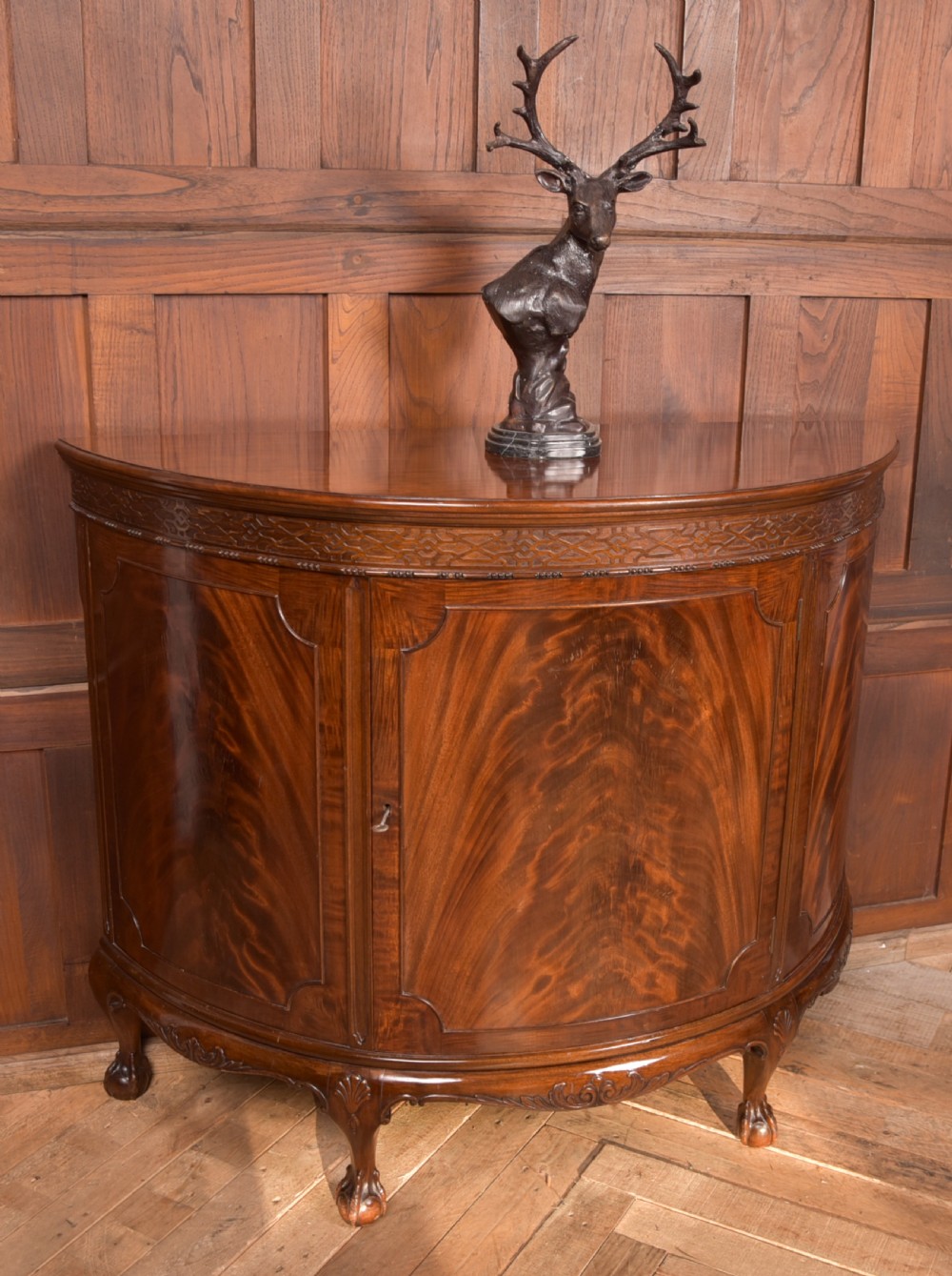 Mahogany Demi Lune Cabinet View VIII