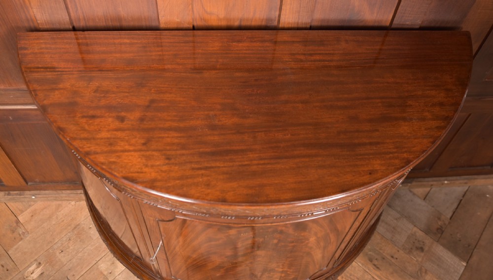Mahogany Demi Lune Cabinet View XI