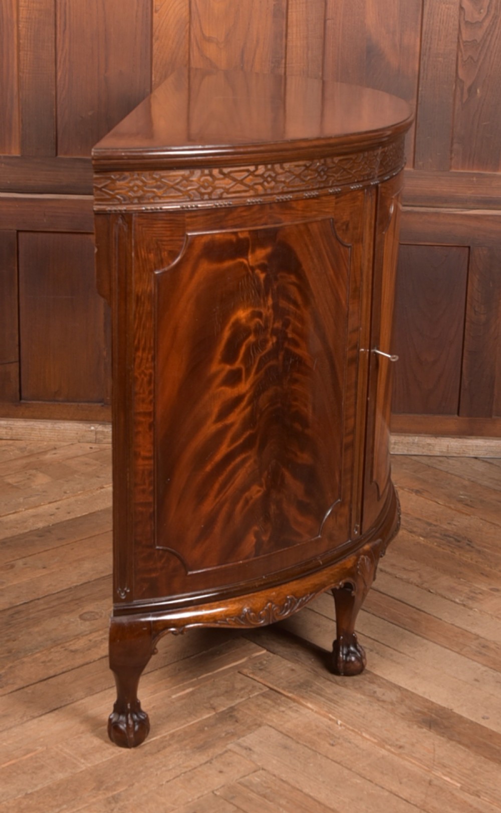 Mahogany Demi Lune Cabinet View XII