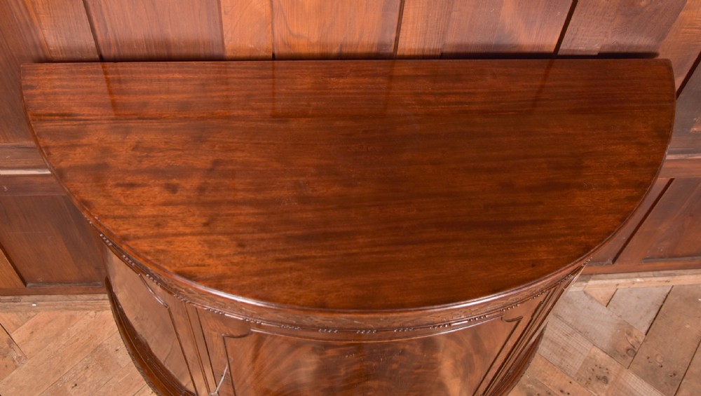 Mahogany Demi Lune Cabinet View XIII