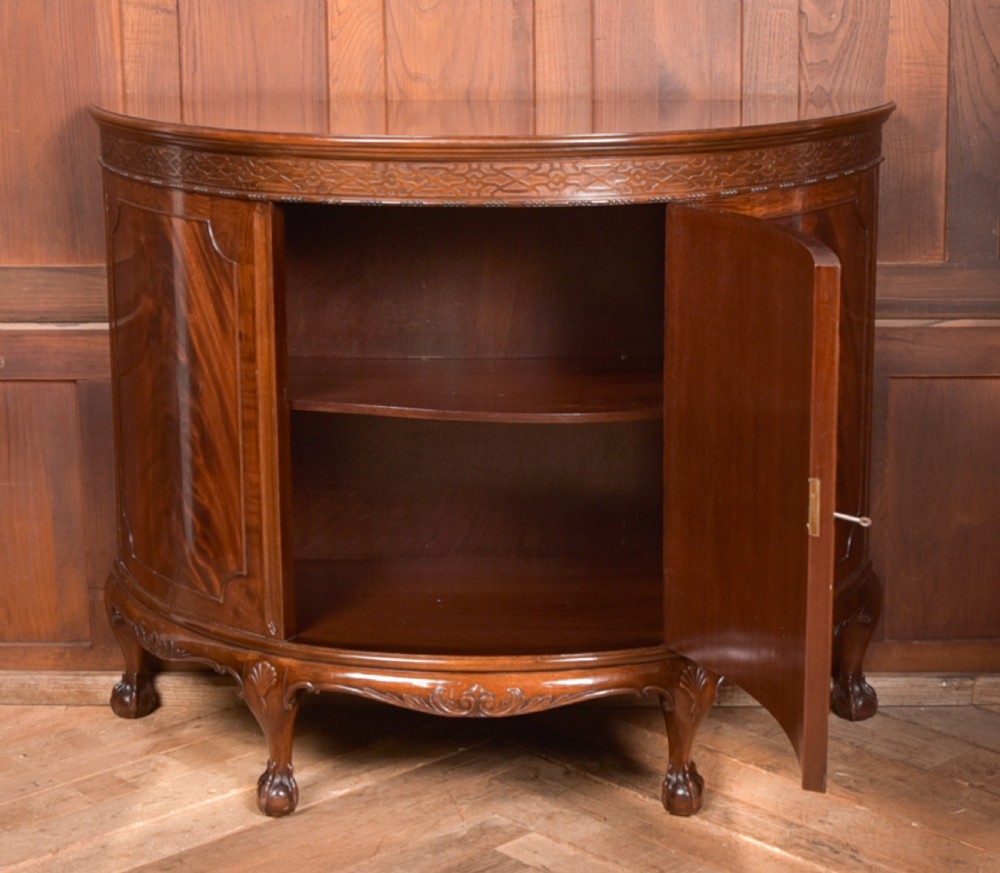 Mahogany Demi Lune Cabinet View XIV