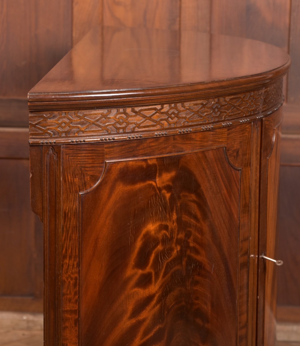 Mahogany Demi Lune Cabinet View XV