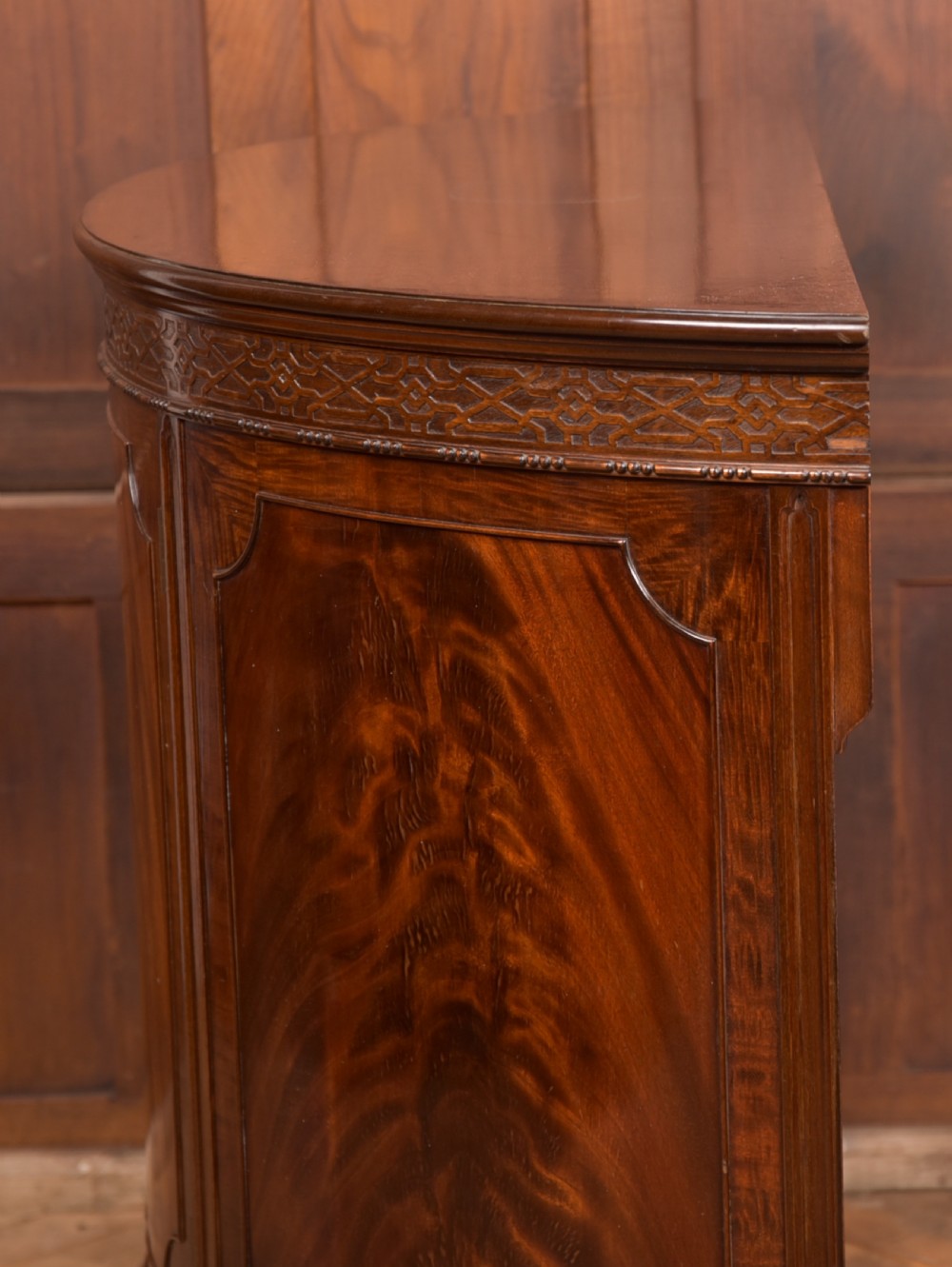 Mahogany Demi Lune Cabinet View XVI