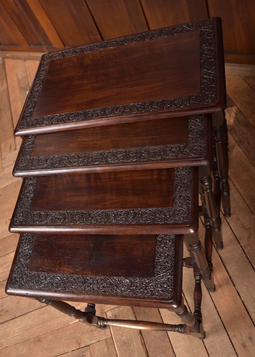 Edwardian Set of 4 Nest of Tables View IV