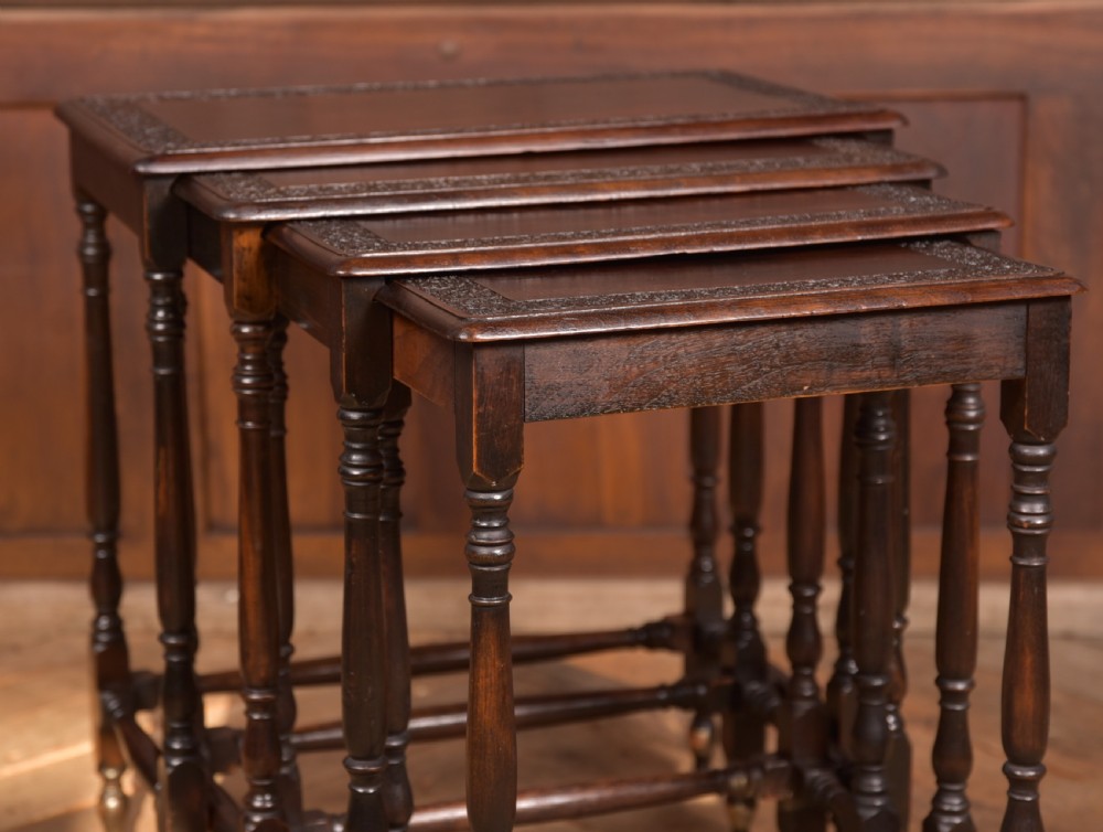 Edwardian Set of 4 Nest of Tables View VI