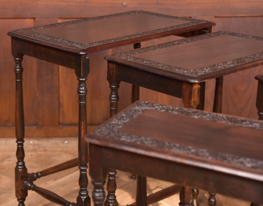 Edwardian Set of 4 Nest of Tables View X