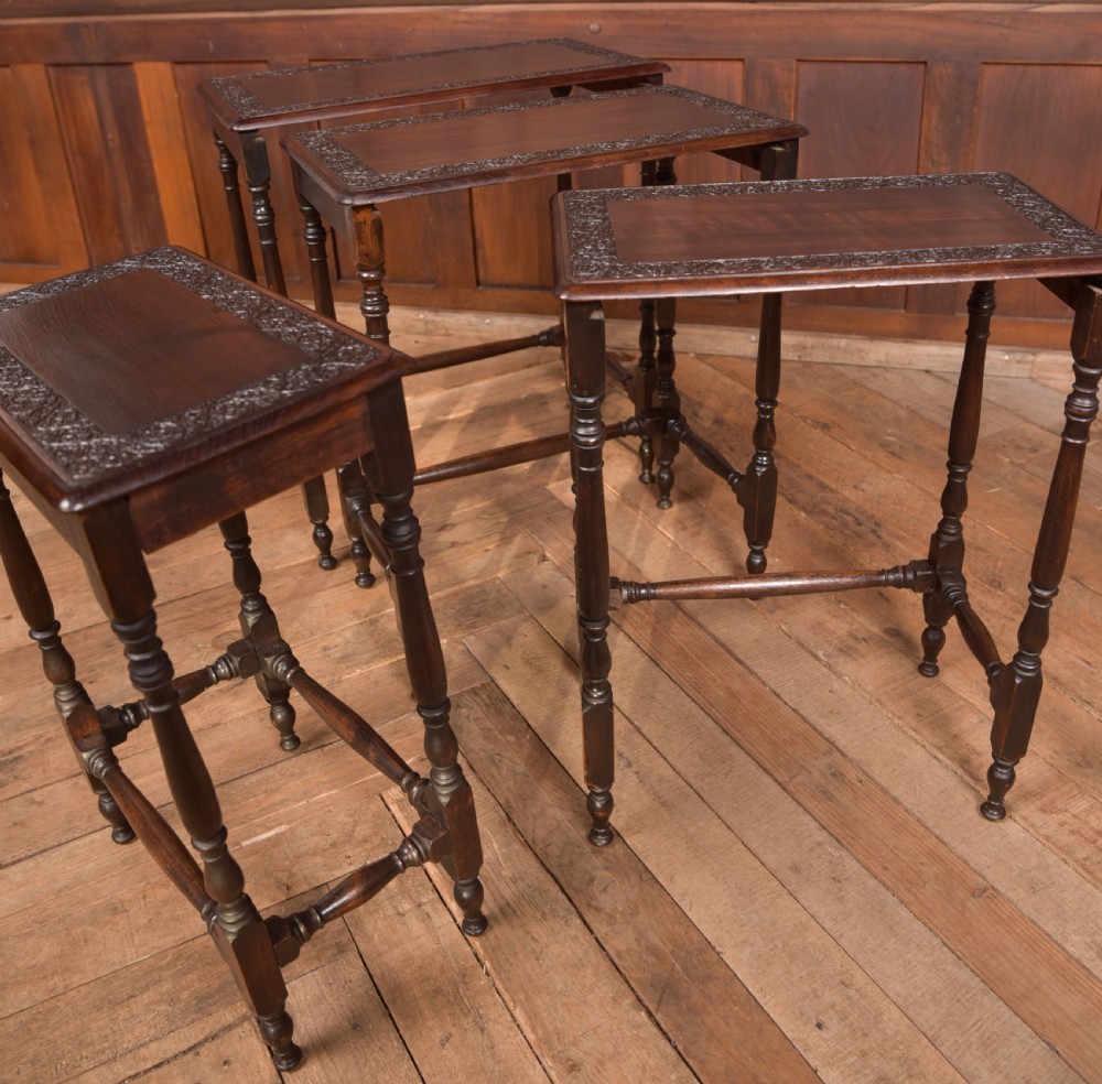 Edwardian Set of 4 Nest of Tables View XV