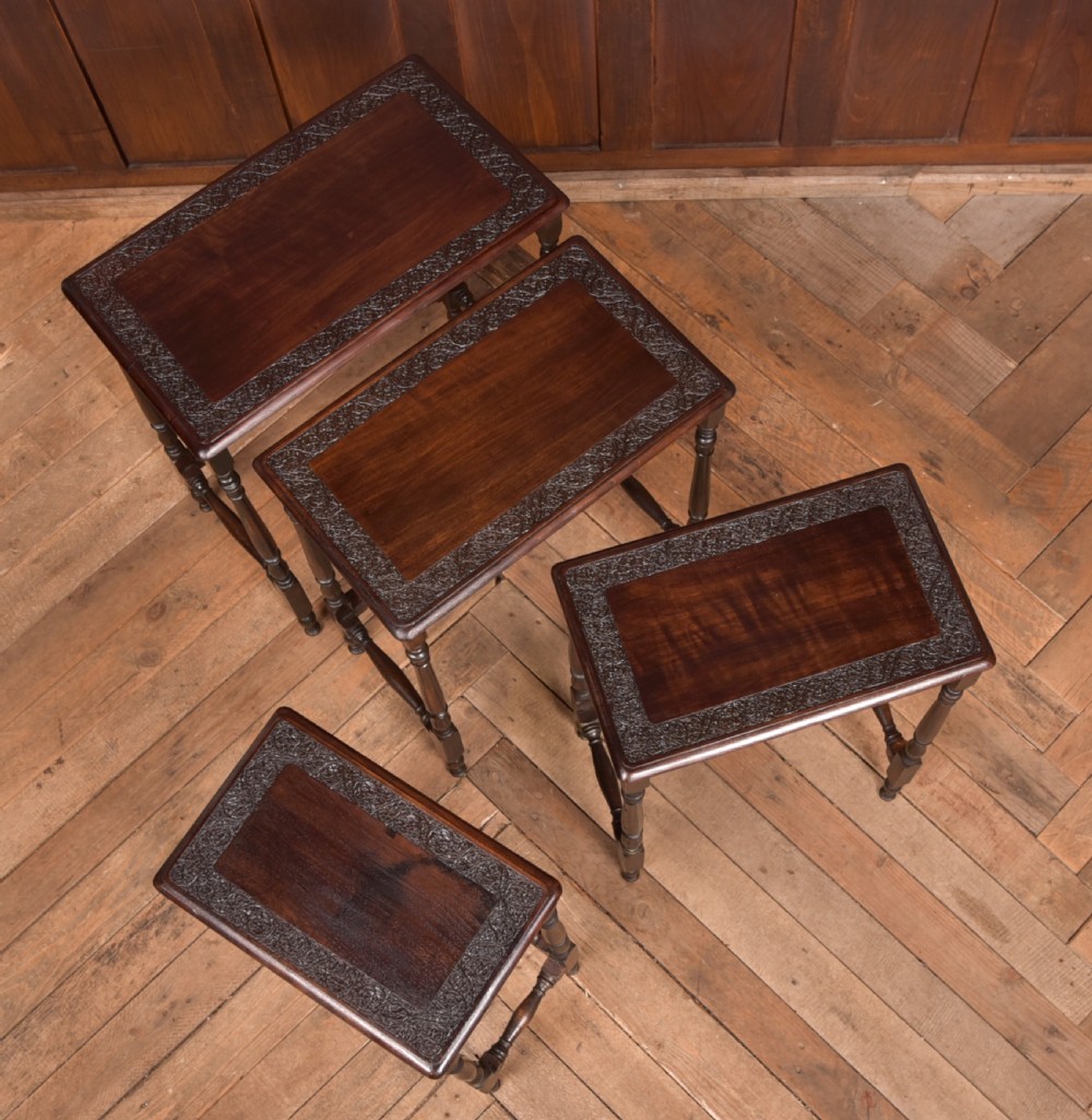 Edwardian Set of 4 Nest of Tables View XVI
