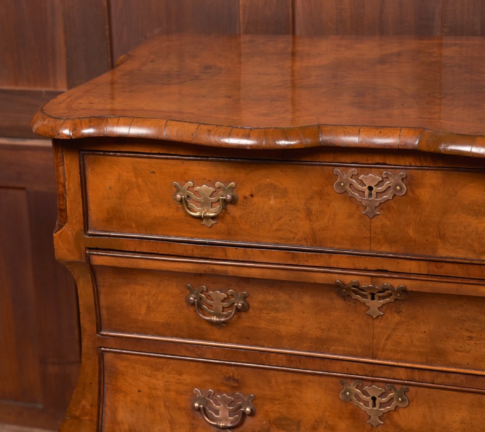 Walnut Dutch Bombe Chest of Drawers View II