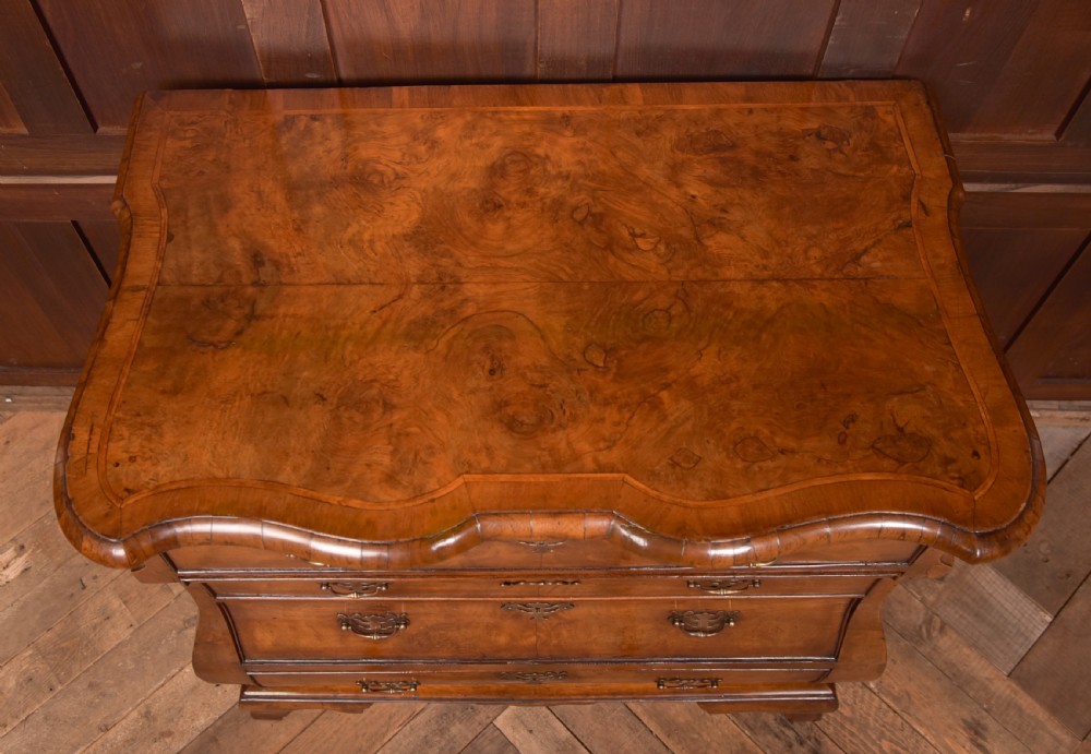 Walnut Dutch Bombe Chest of Drawers View IV