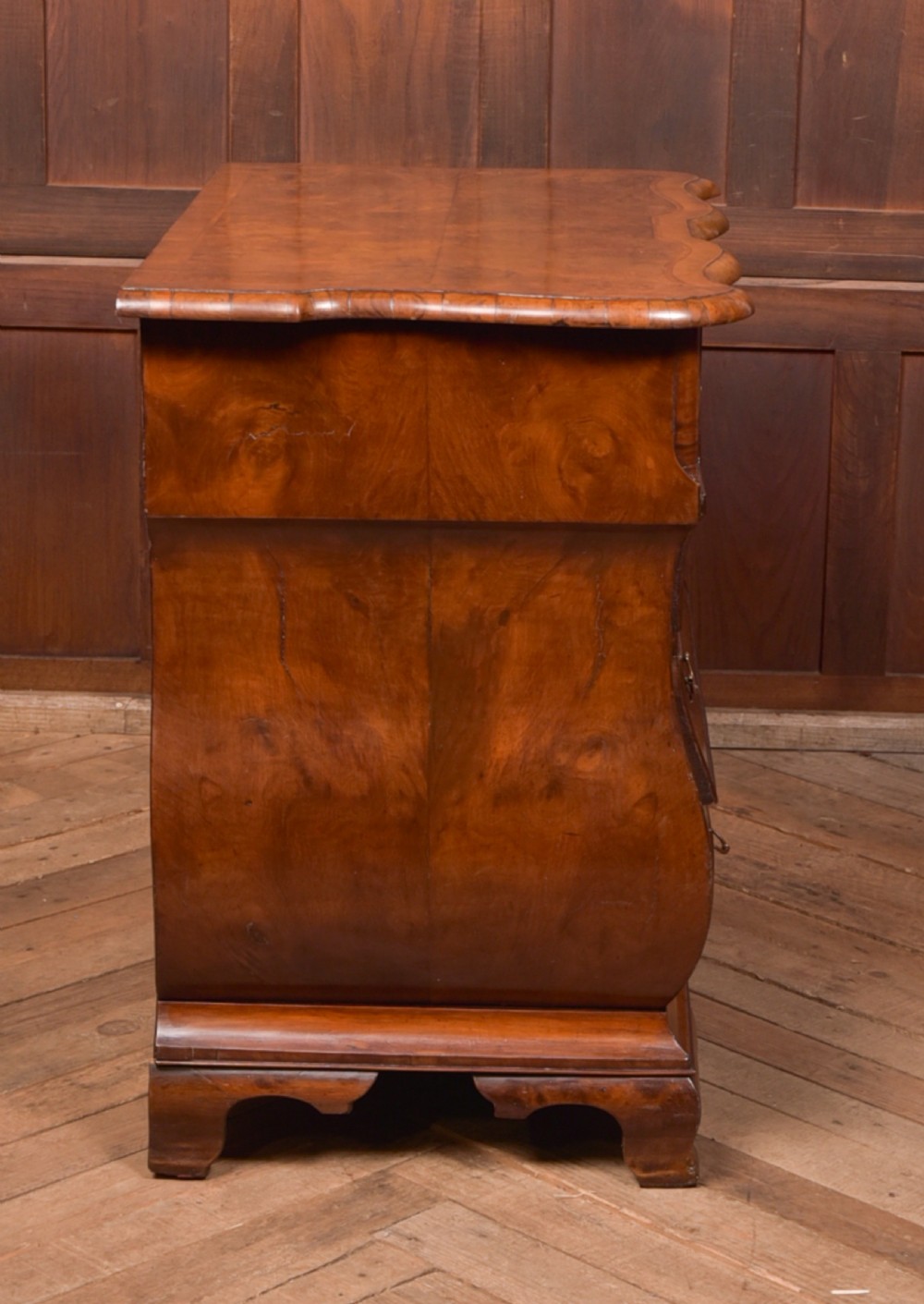 Walnut Dutch Bombe Chest of Drawers View XI